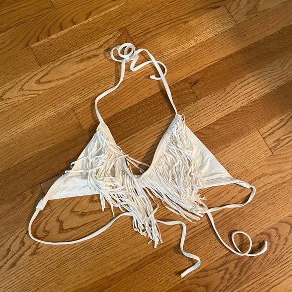 LSpace Fringe Bikini Top. Size Medium - Picture 2 of 3